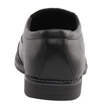 Vardhra Men 100% Genuine Leather - Formal Brogue Slip-on Dress Shoes - Black