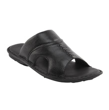 Vardhra Men 100% Genuine Leather - Slippers - Black