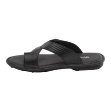 Vardhra Men 100% Genuine Leather - Thong Sandals / Slippers - Black