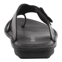 Vardhra Men 100% Genuine Leather - Thong Sandals / Slippers - Black