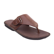 Vardhra Men 100% Genuine Leather - Thong Sandals / Slippers - Tan