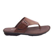 Vardhra Men 100% Genuine Leather - Thong Sandals / Slippers - Tan