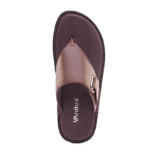 Vardhra Men 100% Genuine Leather - Thong Sandals / Slippers - Tan