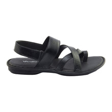 Vardhra Men 100% Genuine Leather - Thong Sandals / Slippers - Black