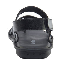 Vardhra Men 100% Genuine Leather - Thong Sandals / Slippers - Black