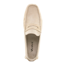 Vardhra Men 100% Genuine Suede Leather - Driving Shoes/ Loafers - Off White